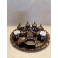 طقم فناجين نحاسي
